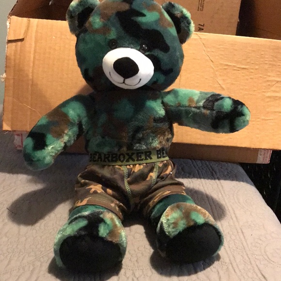 Build a bear camouflage bear with boxers - Picture 1 of 4